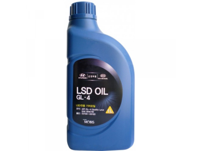 HYUNDAI 85W-90 GL-4 LSD (1л) трансм. масло для дифференциалов от MOBIS HYUNDAI 85W-90 GL-4 LSD (1л) трансм. масло для дифференциалов